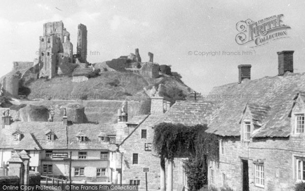 Photo of Corfe Castle, Village And Castle c.1950