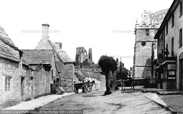 Photo of Corfe Castle, West Street 1890