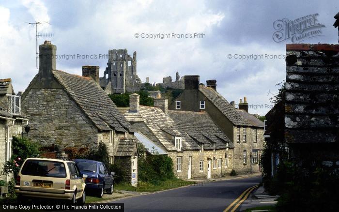 Photo of Corfe Castle, West Street And The Castle c.1995