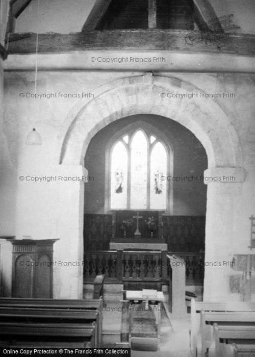 Photo of Corhampton, The Saxon Church Interior c.1950