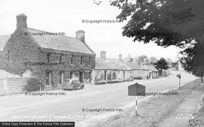 Photo of Cornhill On Tweed, The Village c.1955