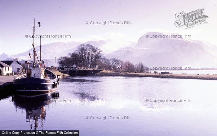 Photo of Corpach, Caledonian Canal And Aonach Peaks c.1990