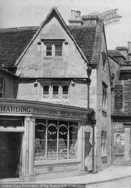 Photo of Corsham, Hardings Provision Merchants 1904