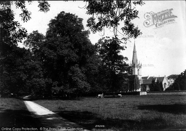 Photo of Corsham, St Bartholomew's Church From Park 1906