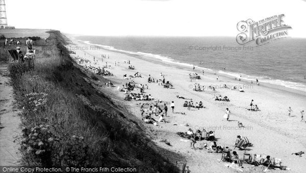 Photo of Corton, The Beach, Rogerson Hall Holiday Camp c.1960