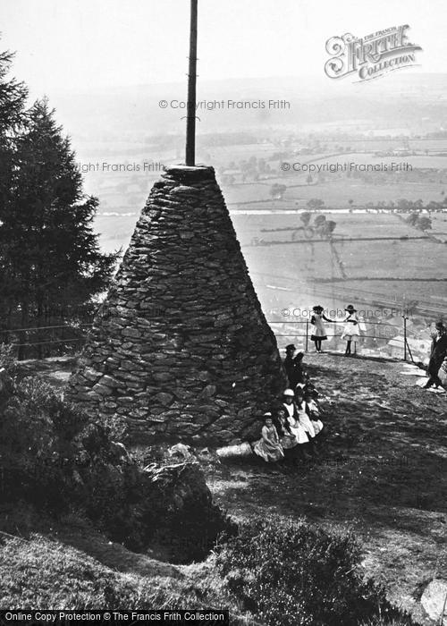 Photo of Corwen, Flagstone On Rock 1888