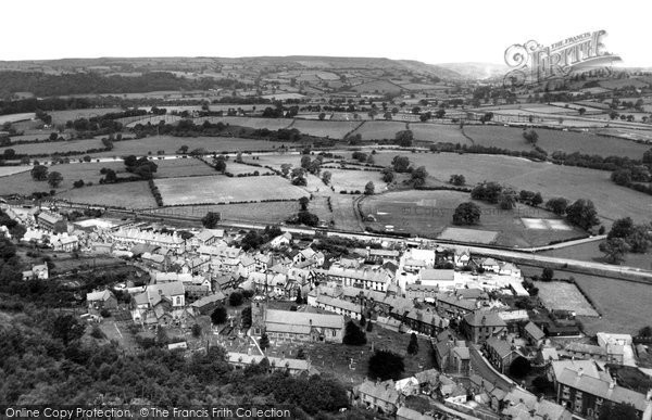 Photo of Corwen, From Flagstaff Hill c.1960