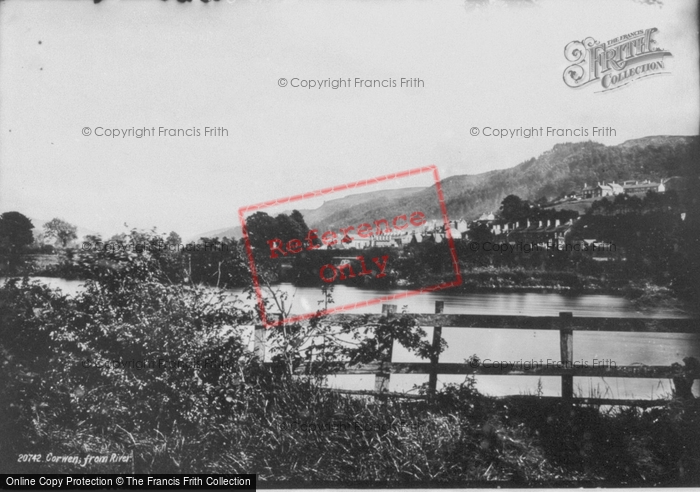 Photo of Corwen, From The River 1888