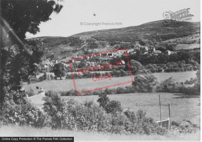 Photo of Corwen, From The West c.1950