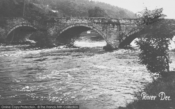 Photo of Corwen, River Dee c.1935