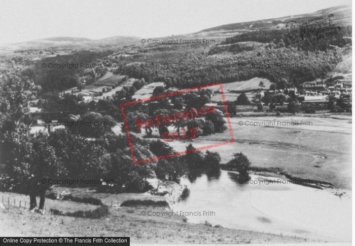 Photo of Corwen, River Dee c.1950