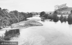 River From The Bridge c.1955, Corwen