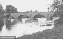 The River Dee At Corwen Bridge c.1950, Corwen
