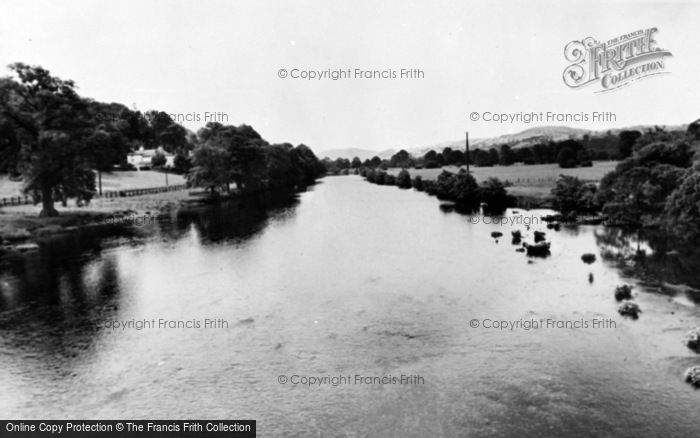 Photo of Corwen, The River From The Bridge c.1955