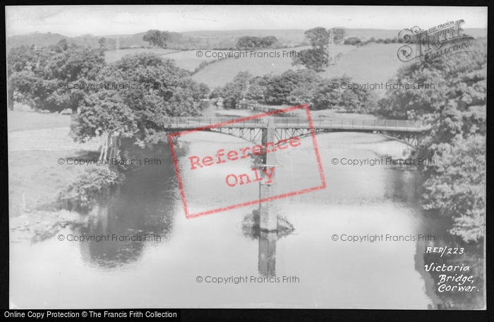 Photo of Corwen, Victoria Bridge c.1960