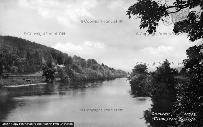 Photo of Corwen, View From Bridge 1888