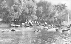 Childrens' Boating Lake , The Lido c.1955, Cosham