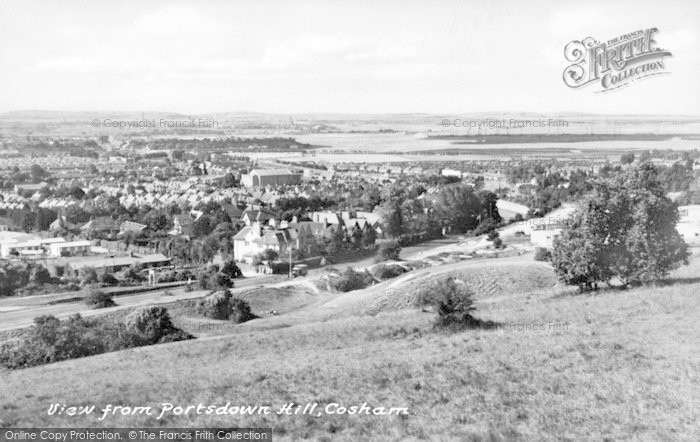 Photo of Cosham, View From Portsdown Hill c.1950