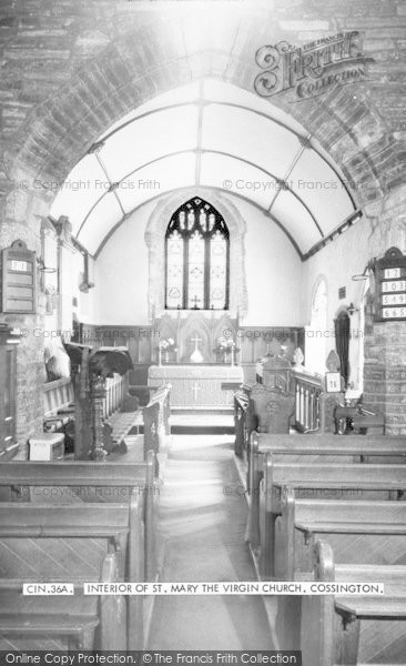 Photo of Cossington, Interior Of St Mary The Virgin Church c.1960
