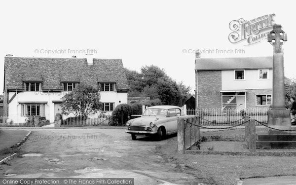 Photo of Cossington, Memorial And Church Lane c.1965