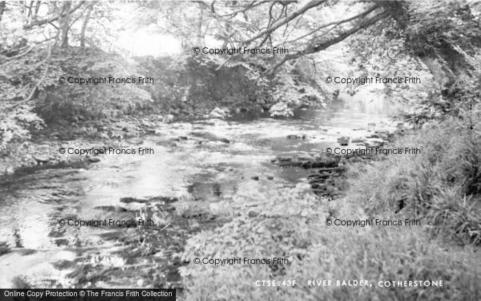 Photo of Cotherstone, River Balder c.1955