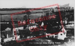 Cottages From Church Tower c.1939, Cottered