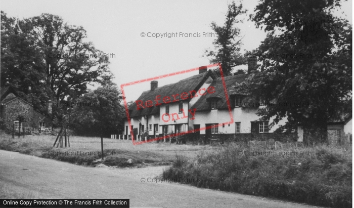 Photo of Cottered, Thatched Cottages c.1950