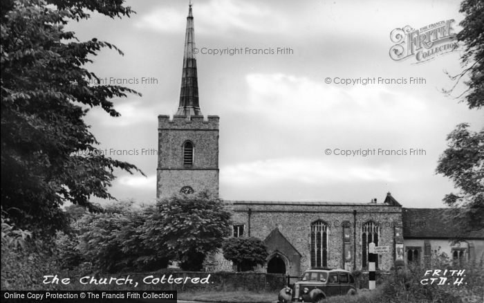 Photo of Cottered, The Church Of St John The Baptist c.1950