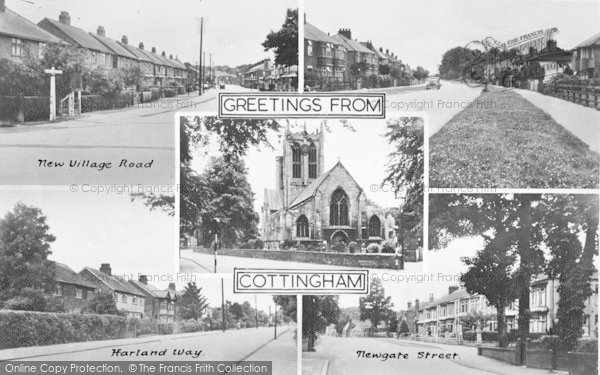 Photo of Cottingham, Composite c.1955