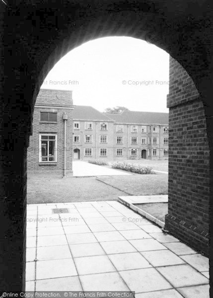 Photo of Cottingham, Ferens Hall Quadrangle, From West Entrance c.1965