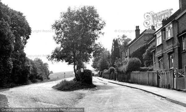 Photo of Coulsdon, Downs Road c.1955
