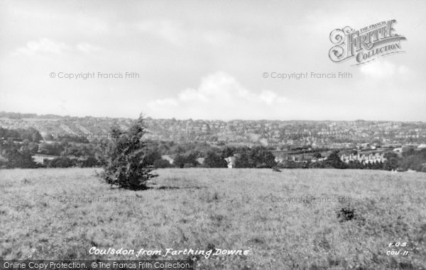 Photo of Coulsdon, From Farthing Down c.1950
