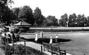 Coulsdon, the Recreation Ground, Bowling Green c1955