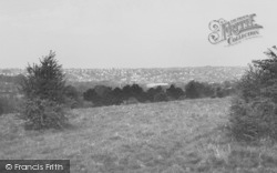 Valley From Farthing Down c.1960, Coulsdon