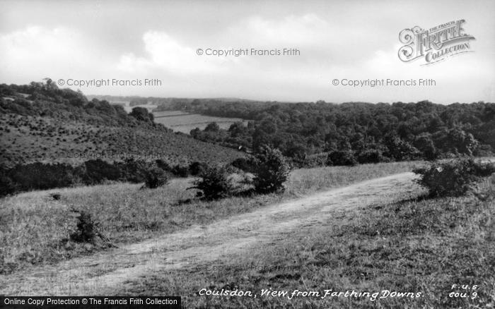 Photo of Coulsdon, View From Farthing Downs c.1950