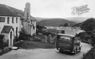 Southdown Coach At The Blue Ball  Inn 1929, Countisbury