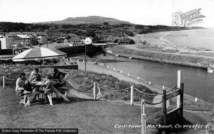 Photo of Courtown Harbour, View Towards Beach c.1965