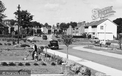 Mowing The Lawn, Whetstone Road, Pyestock Estate c.1960, Cove