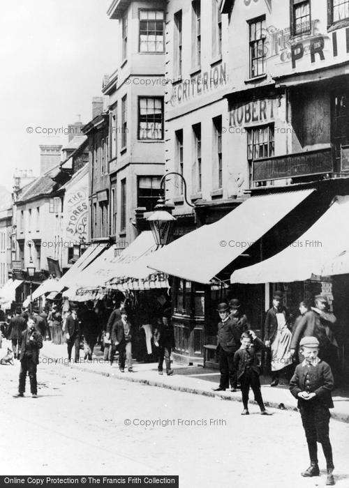 Photo of Coventry, Bishop Street From Cross Cheaping 1892