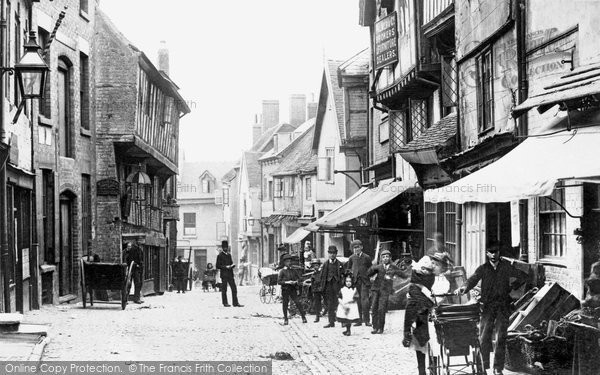 Photo of Coventry, Butcher Row 1892