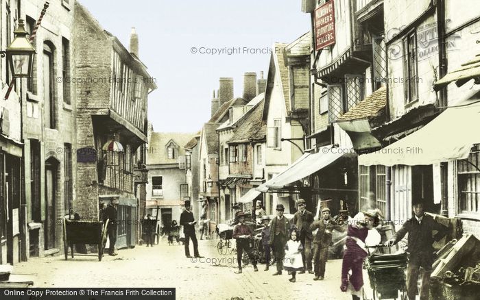 Photo of Coventry, Butcher Row 1892