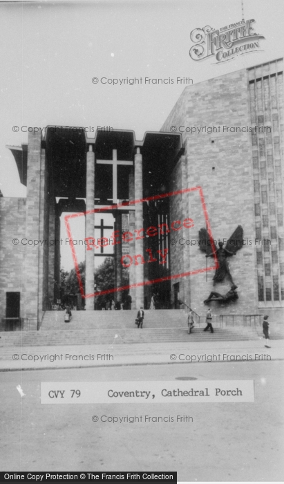 Photo of Coventry, Cathedral Porch c.1965