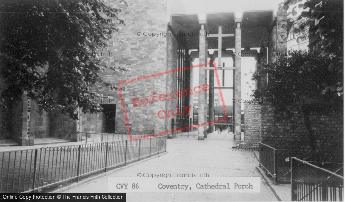 Photo of Coventry, Cathedral Porch c.1965