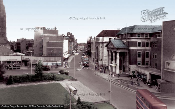 Photo of Coventry, High Street And Broadgate c.1955