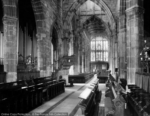 Photo of Coventry, Holy Trinity Parish Church, Choir Looking West c.1965