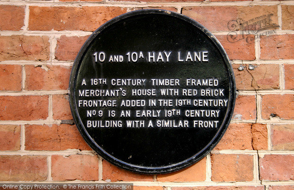 Photo of Coventry, Info Plaque, Hay Street 2004