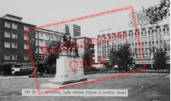 Lady Godiva Statue And Leofric Hotel c.1960, Coventry