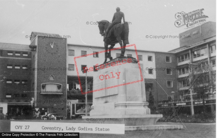 Photo of Coventry, Lady Godiva Statue c.1960