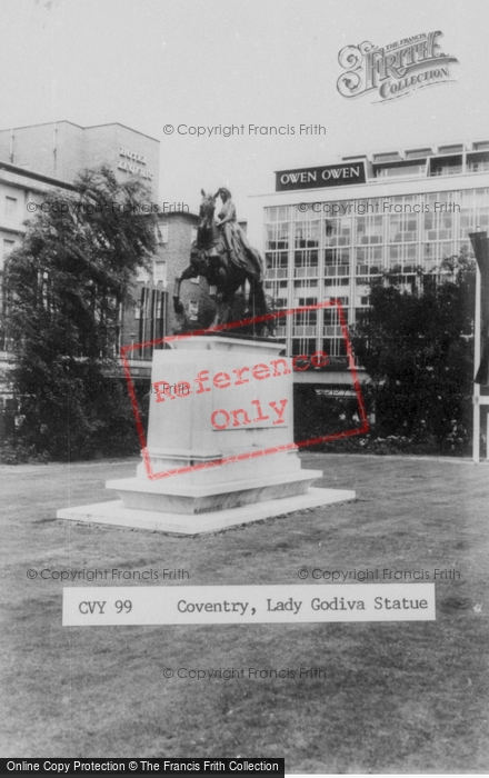 Photo of Coventry, Lady Godiva Statue c.1965