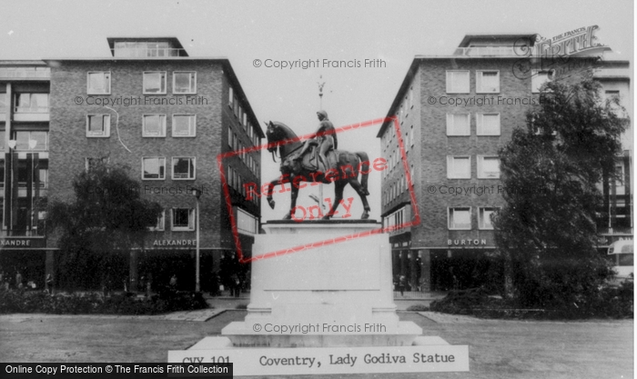 Photo of Coventry, Lady Godiva Statue c.1965